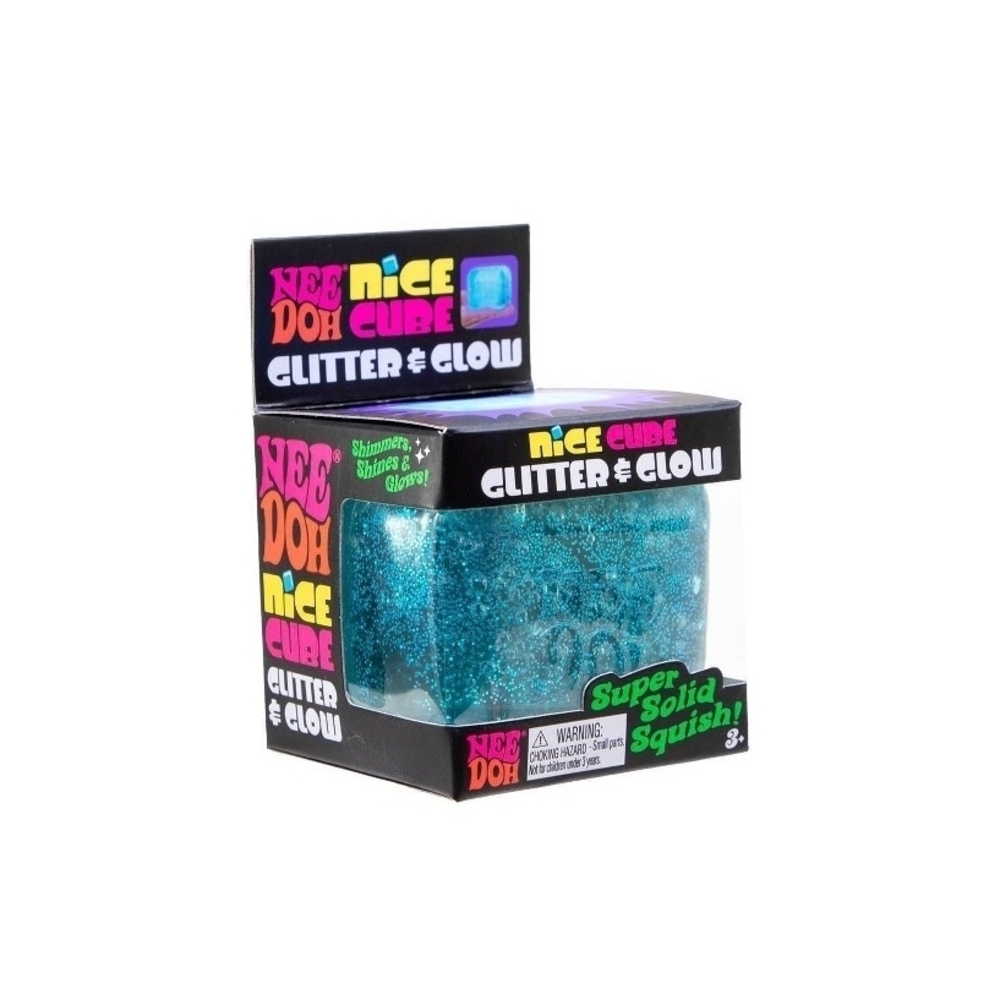 Nee Doh Glitter & Glow Cube